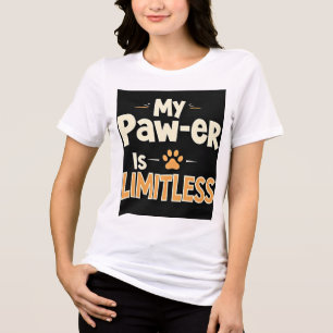 Mijn poot-kracht is onbeperkt Tri-Blend shirt