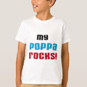 Mijn Poppa Rocks Tshirts en geschenken (Voorkant)