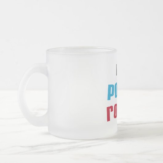 Mijn Poppa Rocks Tshirts en geschenken Matglas Koffiemok (Links)