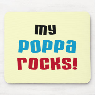 Mijn Poppa Rocks Tshirts en geschenken Muismat