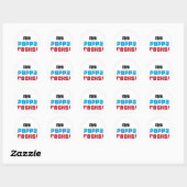 Mijn Poppa Rocks Tshirts en geschenken Ronde Sticker (Vel)