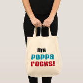 Mijn Poppa Rocks Tshirts en geschenken Tote Bag (Voorkant (product))
