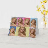 Mijn poppen zijn geweldig kaart (Gele Bloem)