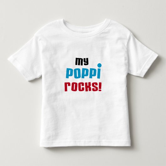 Mijn Poppi Rocks T-shirts en geschenken (Voorkant)