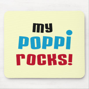 Mijn Poppi Rocks T-shirts en geschenken Muismat