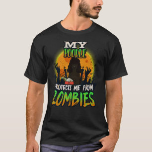 Mijn portaal beschermt me tegen Zombies Funny Blac T-shirt