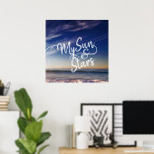 Mijn Poster voor zon en sterren (Thuiskantoor)