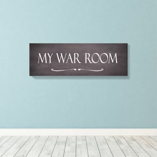 Mijn postzegelteken canvas afdruk (Insitu (Houten vloer))