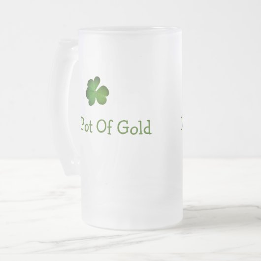 Mijn pot met gouden St. Patrick's Day Beer Mok (Voorkant links)