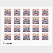 Mijn potentieel is onbegrensde positieve bevestigi vierkante sticker (Vel)