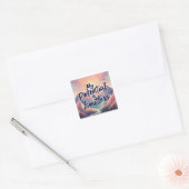 Mijn potentieel is onbegrensde positieve bevestigi vierkante sticker (Envelop)
