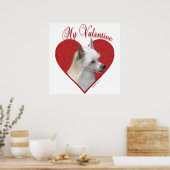 Mijn Powderpuff Chinees kuifje Valentijn Poster (Keuken)