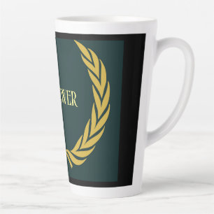 Mijn Power Tekst Gele Kroon Afbeelding Latte Mok