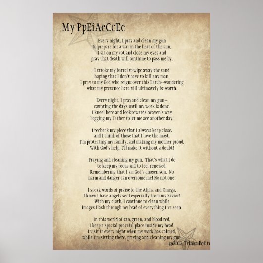 Mijn PpEiAeCcEe ©2012 van Trinka Polite (poster) Poster (Voorkant)