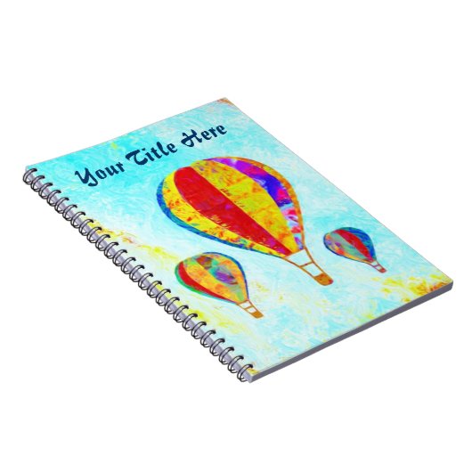 Mijn prachtige ballonnen spirale laptop notitieboek (Rechterzijde)