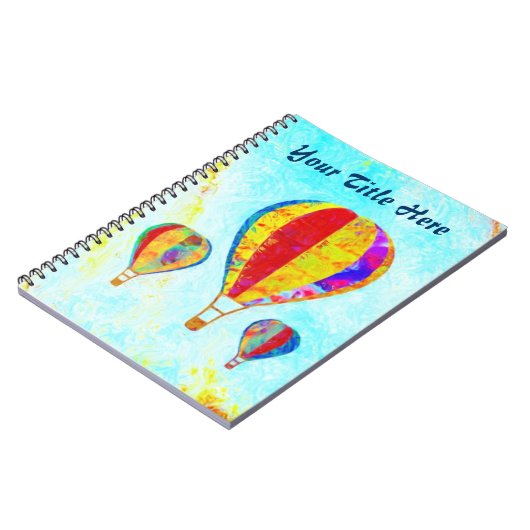 Mijn prachtige ballonnen spirale laptop notitieboek (Linkerzijde)