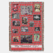 Mijn prachtige familie van het leven deken (Voorkant Verticaal)