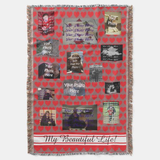 Mijn prachtige familie van het leven deken (Voorkant Verticaal)