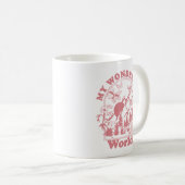 Mijn prachtige World Retro Flowers Koffiemok (Voorkant rechts)