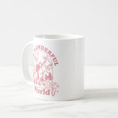 Mijn prachtige World Retro Flowers Koffiemok (Voorkant links)