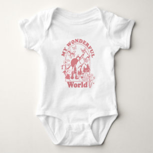Mijn prachtige World Retro Flowers Romper