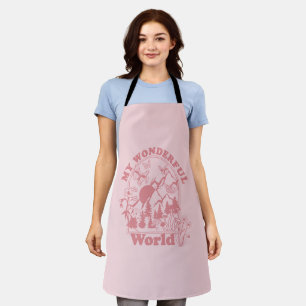 Mijn prachtige World Retro Flowers Schort