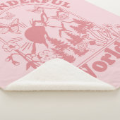 Mijn prachtige World Retro Flowers Sherpa Deken (3/4)