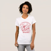 Mijn prachtige World Retro Flowers T-shirt (Voorkant volledig)