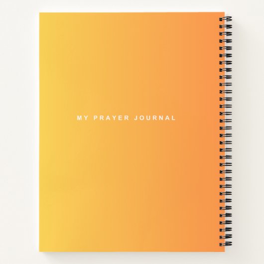Mijn Prayer Journal Notitieboek (Achterkant)