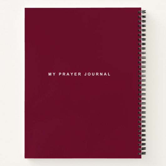 Mijn Prayer Journal Notitieboek (Achterkant)