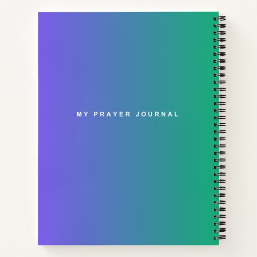 Mijn Prayer Journal Notitieboek (Achterkant)