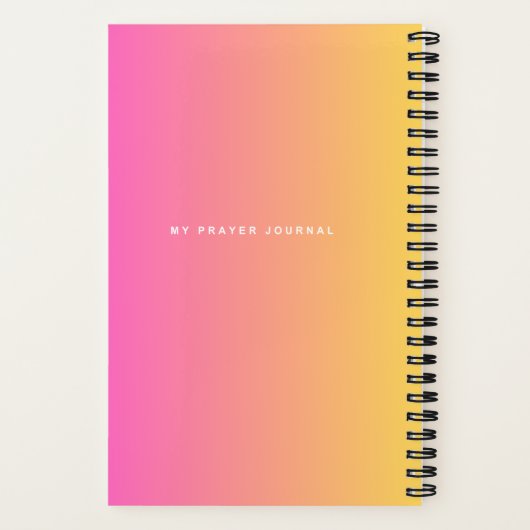 Mijn Prayer Journal Notitieboek (Achterkant)