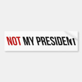 Mijn President 2024 niet Bumpersticker (Voorkant)