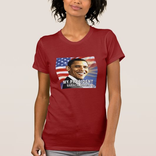 Mijn President Barack Obama (Vlag) shirt (Voorkant)