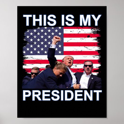 Mijn President is de verkiezing van Trump in 2024 Poster (Voorkant)