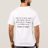 MIJN PRESIDENT IS ZWART T-SHIRT (Achterkant)