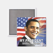 Mijn President Magnet (flag) (Voorkant / Achterkant)