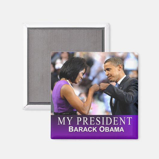 Mijn President Magnet (vuistslag) (Voorkant / Achterkant)