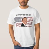 Mijn President, Pro Barack Obama US Flag Shirt (Voorkant)