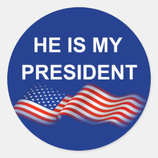 Mijn president ronde sticker