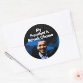 Mijn President Ronde Sticker (Envelop)