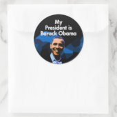 Mijn President Ronde Sticker (Tas)