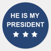 Mijn president ronde sticker (Voorkant)