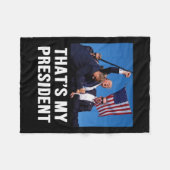 Mijn President Trump 2024 Fleece Deken (Voorkant (Horizontaal))