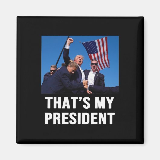 Mijn President Trump 2024 Magneet (Voorkant)
