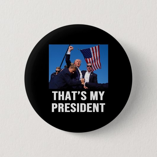 Mijn President Trump 2024 Ronde Button 5,7 Cm (Voorkant)
