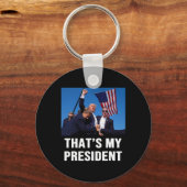 Mijn President Trump 2024 Sleutelhanger (Voorkant)