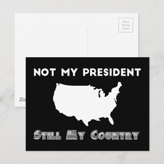 Mijn President weerstand nog steeds in mijn land t Briefkaart (Voorkant / Achterkant)