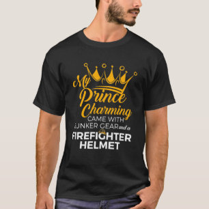 Mijn prins brandweervrouw t-shirt