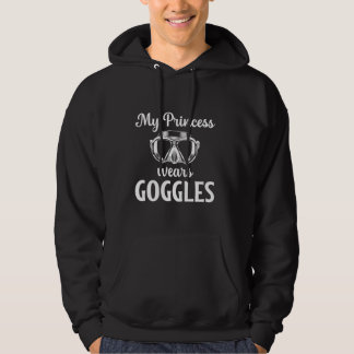 Mijn prinses draagt een duikbril Synchroonzwemmen Hoodie